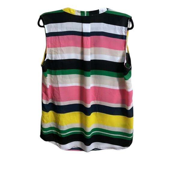 VIOLET + CLAIRE TUNIC BLOUSE Women's SZ XL Color Block Striped Sleeveless Top - Picture 7 of 7